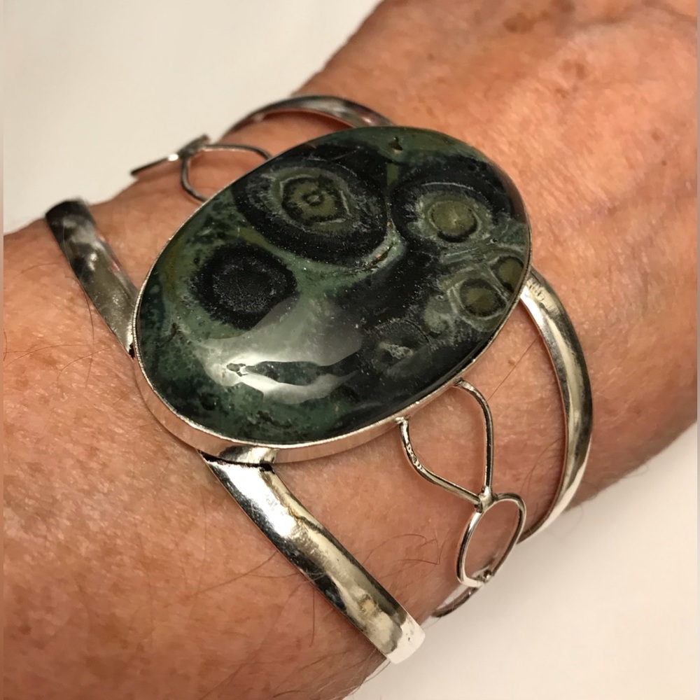 Kamababa Stamped 925 Sterling Silver Cuff Bracelet